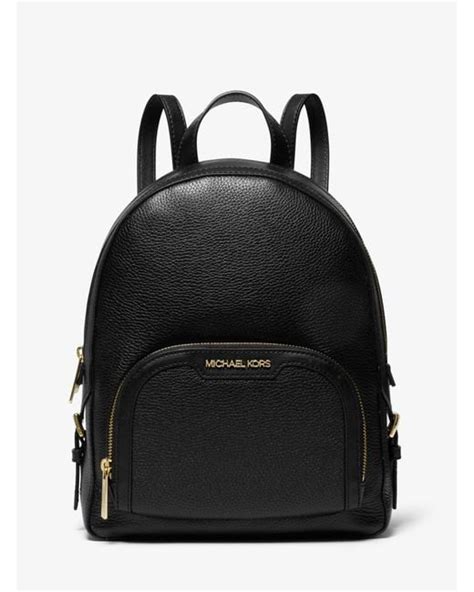 michael kors jaycee medium pebbled leather backpack